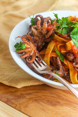 Italian Octopus Tagliatelle