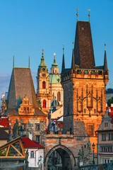 Fototapeten Prag Prague - amazing view on old town, Charles bridge and Vltava river, Czech Republic    © Rastislav Sedlak SK