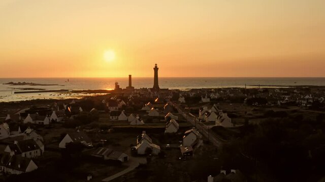 Lighthouse of Eckm&uuml;hl Brittany France