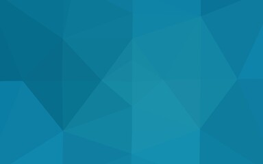 Dark BLUE vector polygonal template. Creative illustration in halftone style with gradient. Textured pattern for background.