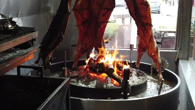 
Lamb An asado is a roasted meat of beef or various other meats, which are cooked on a typical barbecue with vertical grills placed around at fire and embers in a big brazier. It is a traditional dish
