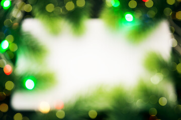 Obraz premium abstract background colorful blurred christmas light garland