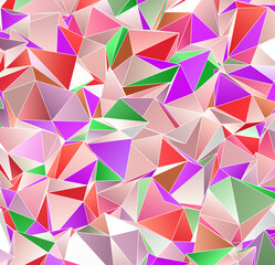 3d Triangles, abstract  background. Design wallpaper.
