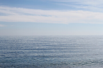 minimal blue sea and sky landscapes