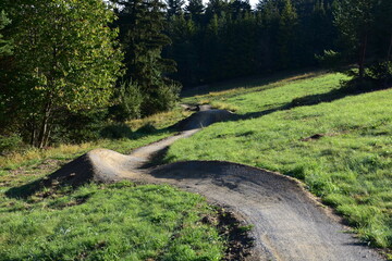 Single track lub singletrack ścieżki rowerowe w Krynicy Zdrój
