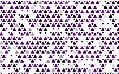 Light Purple vector seamless template with crystals, triangles. Decorative design in abstract style with triangles. Template for business cards, websites.