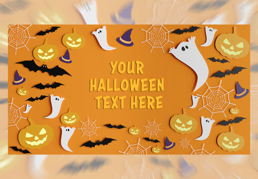 Halloween Card Mock Up