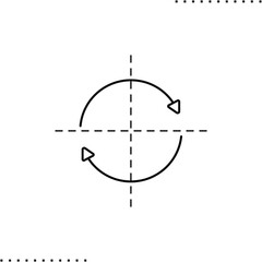 Refresh vector icon in outlines