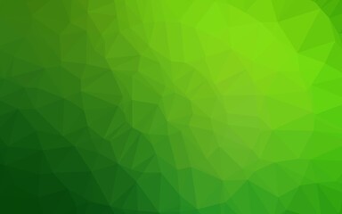 Light Green vector polygonal background. Geometric illustration in Origami style with gradient. Elegant pattern for a brand book.