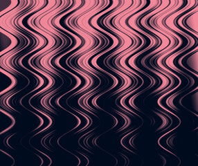 Abstract zigzag pattern with waves in pink and black tones. Artistic image processing created by pink background photo. Beautiful pattern for any design. Background image