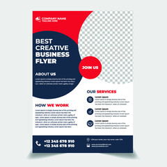 Creative Corporate Business Flyer design, flyer template, clean company flyer for business perpose advertising layout, leaflet 