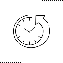 Update, synchronize clock vector icon in outlines