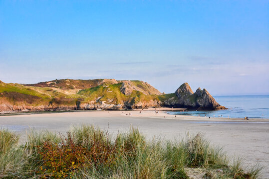 Three Cliffs Beach the Gower.
