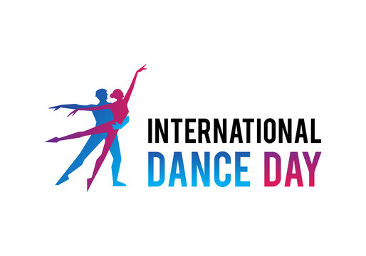 International dance day template. 