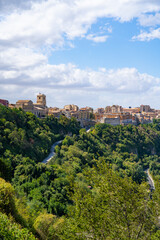 Fototapeta na wymiar Enna (Sicily, Italy) - A view of the ancient centre of Enna, the allest town in italy