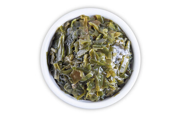 Seaweed on a white isolated background