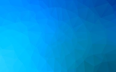 Light BLUE vector polygonal template. Glitter abstract illustration with an elegant design. Template for a cell phone background.