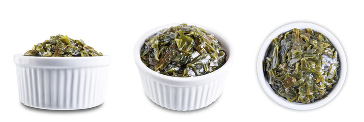Seaweed on a white isolated background