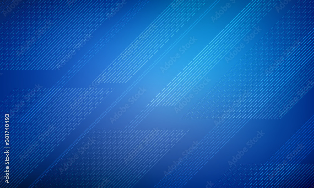 Poster abstract blue background with diagonal lines and gradient