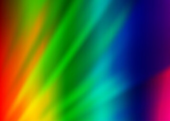 Light Multicolor, Rainbow vector layout with flat lines. Modern geometrical abstract illustration with staves. Pattern for websites, landing pages.