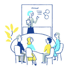 ビジネスシーン　プレゼンテーション