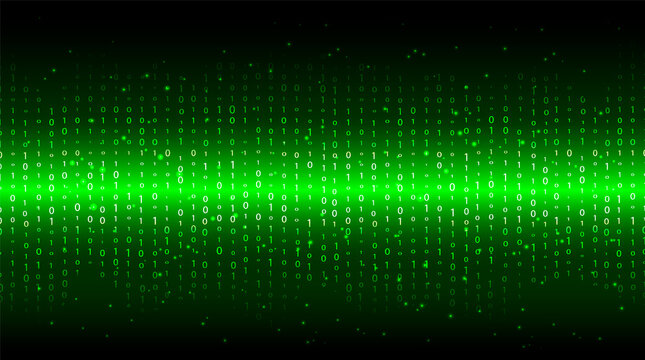 Matrix green background. Vector stock illustration for banner, card or poster