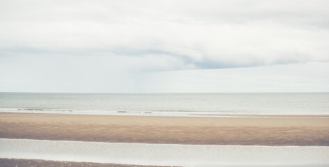 Empty beach on a seaside