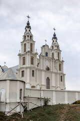 Fototapeta na wymiar Ivinets. Minsk Region.Republic of Belarus. Catholic Church of St. Michael the Archangel
