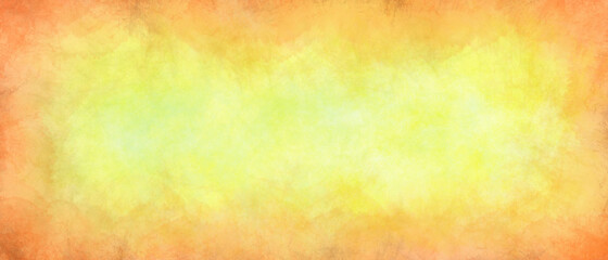 Abstract sunburst yellow red color watercolor background