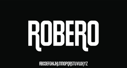 Robero urban condensed retro font