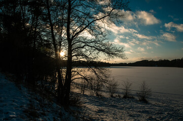 lake in winter