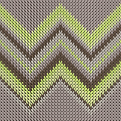 Obraz premium Soft zig zal lines christmas knit geometric 