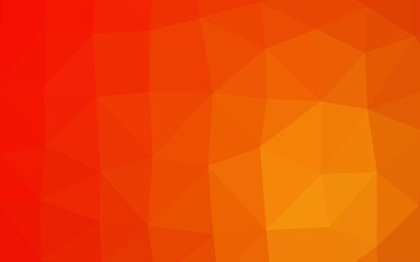 Light Red, Yellow vector shining triangular template. Brand new colorful illustration in with gradient. Brand new style for your business design.