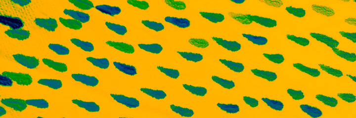 Sunny Symbol Artwork. Orange Modern Artwork.