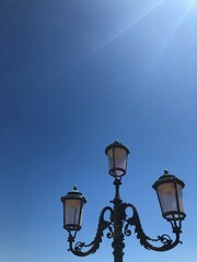 Fototapeta na wymiar Old lantern in the city center