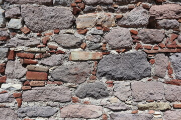 rough brickwork. Background of stones