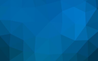 Light BLUE vector abstract polygonal texture. Colorful abstract illustration with gradient. Textured pattern for background.