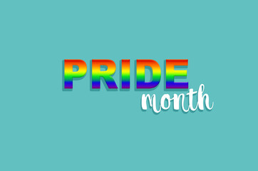 LGBT Pride month poster, background