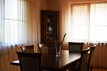 Room interior with table
