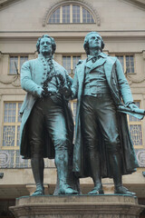 Goethe und Schiller Denkmal in Weimar