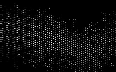 Dark Silver, Gray vector texture with disks. Beautiful colored illustration with blurred circles in nature style. Template for your brand book.