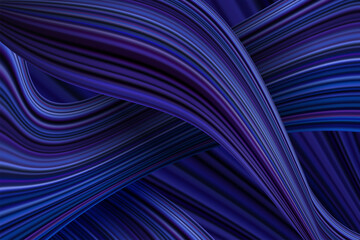 Abstract banner with colorful shapes. Fluid and wavy threads.