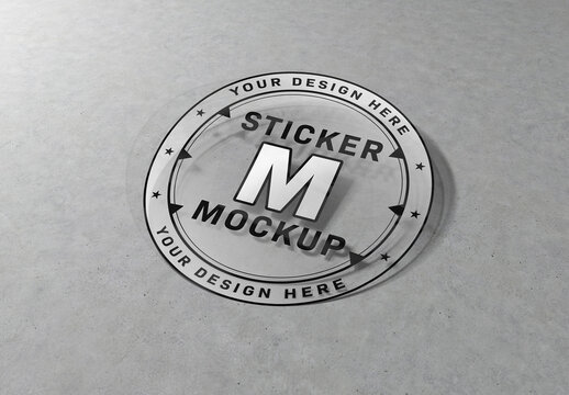 Multi-Shape Sticker Mockup