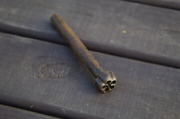 Flower and leaf shaped metal utensils for handicrafts