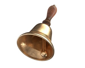 3D render of Hand Bell isolated on white