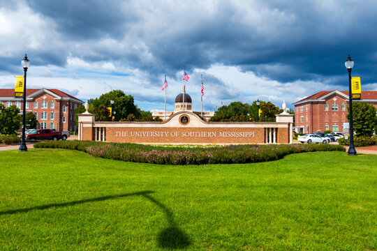 The University Of Southern Mississippi Entrance Sign In Hattiesburg, MS