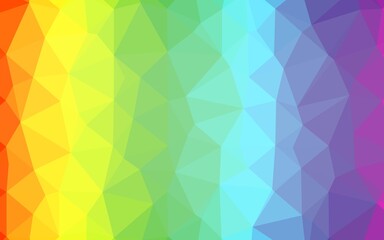 Light Multicolor, Rainbow vector low poly cover. An elegant bright illustration with gradient. Completely new design for your business.