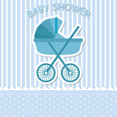 Fototapeta na wymiar Cute design elements for baby shower invitation. Vector illustration. 