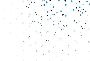 Light BLUE vector cover in polygonal style with circles.