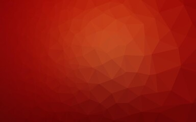 Fototapeta premium Light Red vector polygonal pattern. Shining illustration, which consist of triangles. Triangular pattern for your business design.